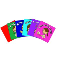 Wordifax 1, et st store terningesider og en stor lommeterning