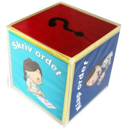 Wordifax 1, to st kort og to sm lommeterninger