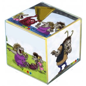 De tre Bukka Bruse og troldehistorien, sider til lommeterninger