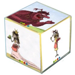 De tre Bukke Bruse og troldekysset, sider til lommeterning