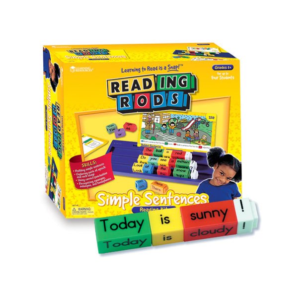 Reading Rods, Simple Sentences Classroom Kit Engelsk Lær med stil
