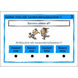 Hot Dot kort til grammatikundervisningen - filer til download