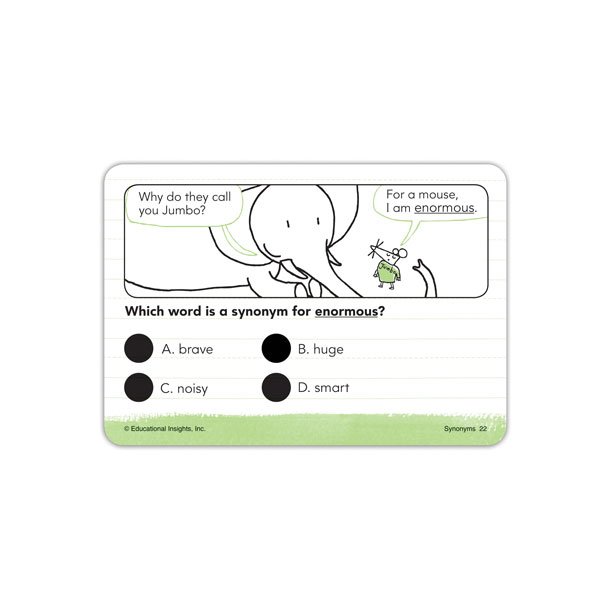 Hot Dots Laugh it Up! Vocabulary Cards - Synonyms