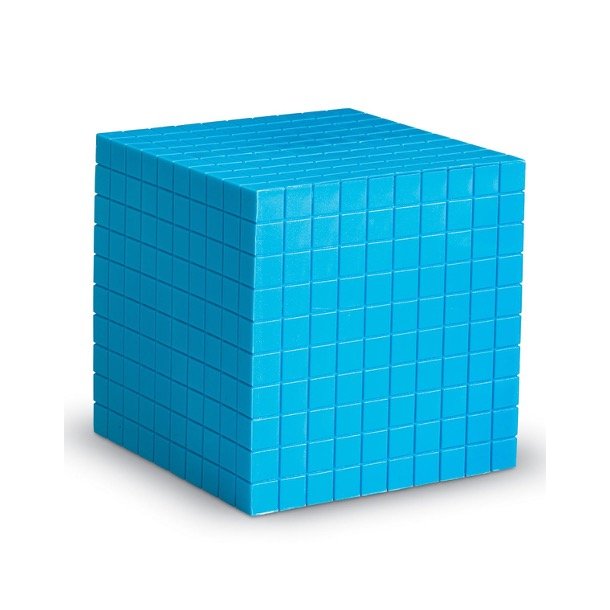 Base 10 materiale - 1 tusind-kube