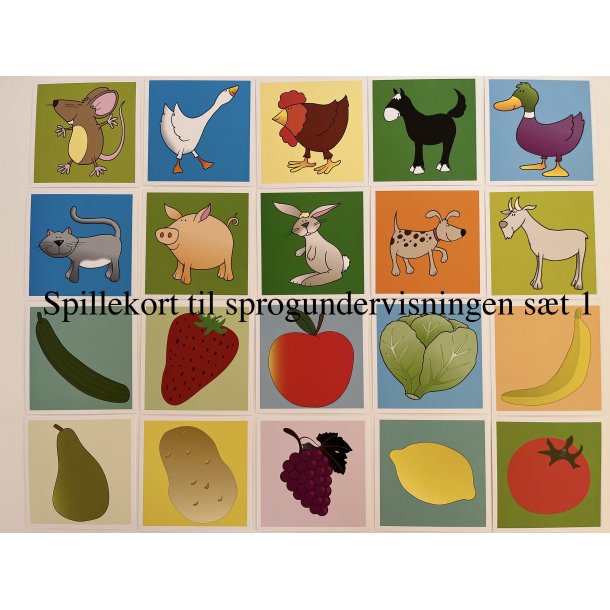 Billedkort til begyndersprogundervisningen - st 1 eller st 2