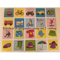 Billedkort til begyndersprogundervisningen - st 1 eller st 2