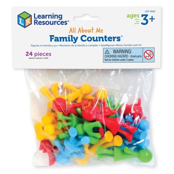 Mig og min familie - gummifigurer 24 stk.