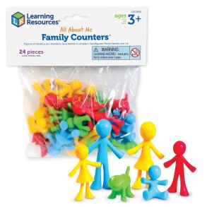 Mig og min familie - gummifigurer 24 stk.