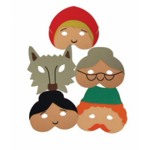 Masker til eventyret om den lille Rdhtte og ulven